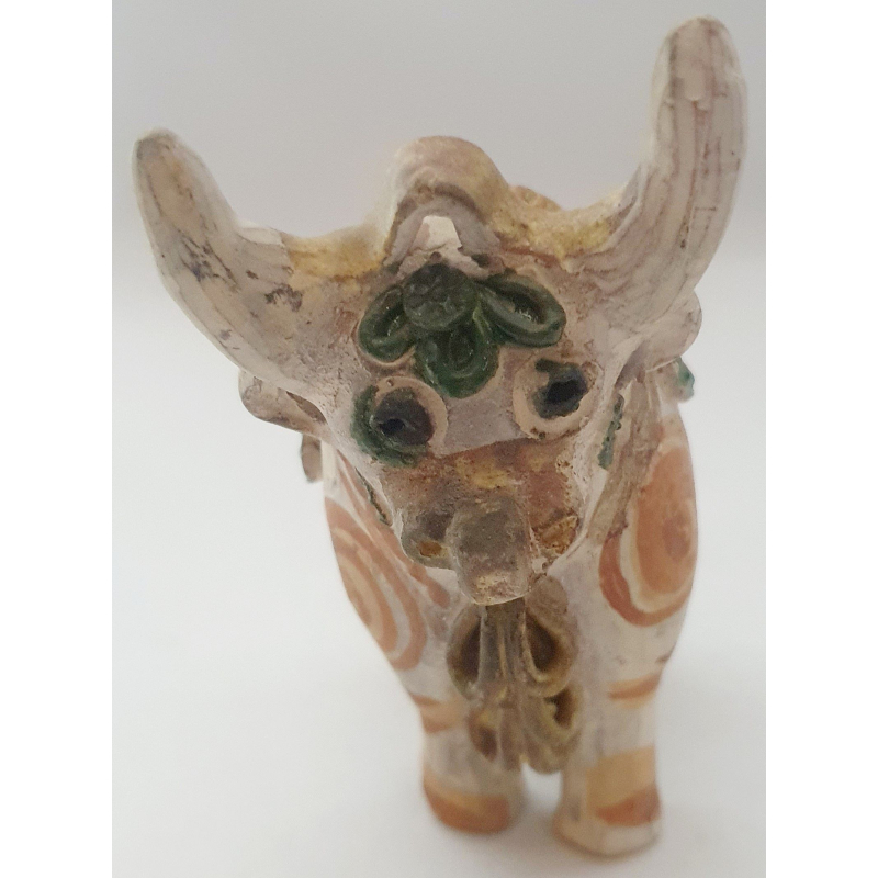 Beeldje (aardewerk) van rund, Zuid Amerikaans 